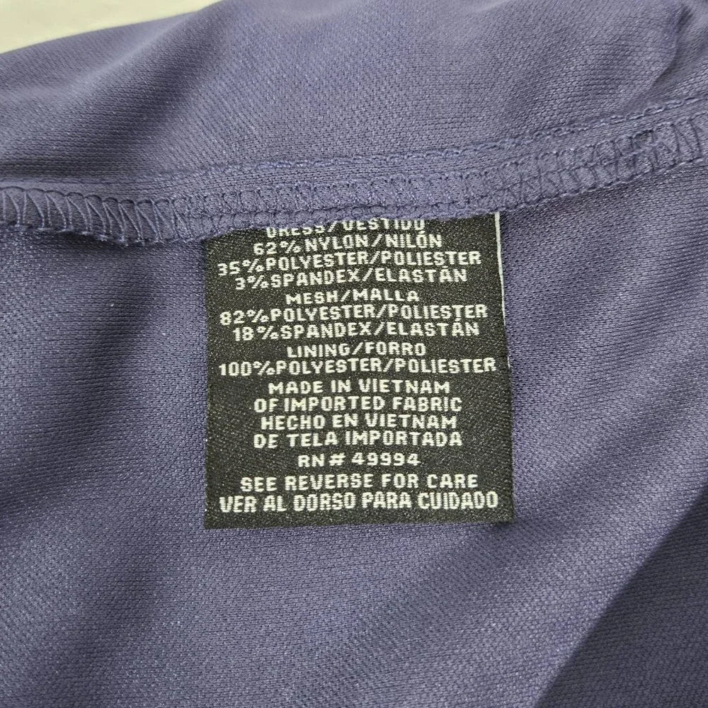 R & M Richards Mother Of The Bride BLUE Sequined Lace Sheer Formal Dress Size 16 - Picture 12 of 17